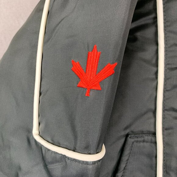 Vintage Yamaha Mens Snowmobile Jacket Medium Black Full Zip Insulated 70s-80s - Picture 4 of 12